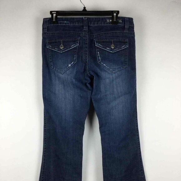 Buffalo Dark Blue Mid Rise Jeans Sz 30 - Picture 4 of 9